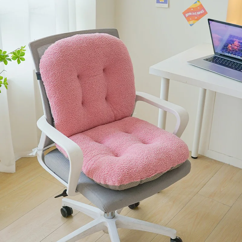 Plush Office Seat Cushion Thick Rocking Chair Cushion Outdoor Garden Chair Cushion One-piece Chair Cushions Backrest Cushions