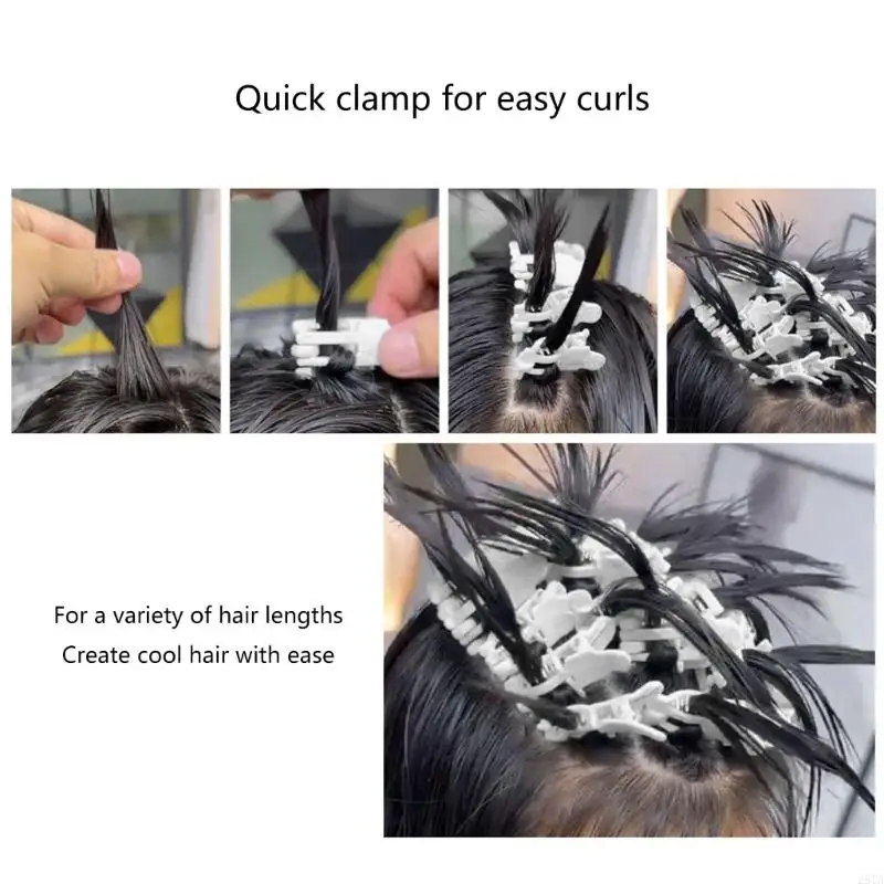 

28TA 25Pcs Volumizing Hair Clip Hair Perm Insulation Clips Men's Perm Clips Multipurpose Hair Styling Tools Perm Clips