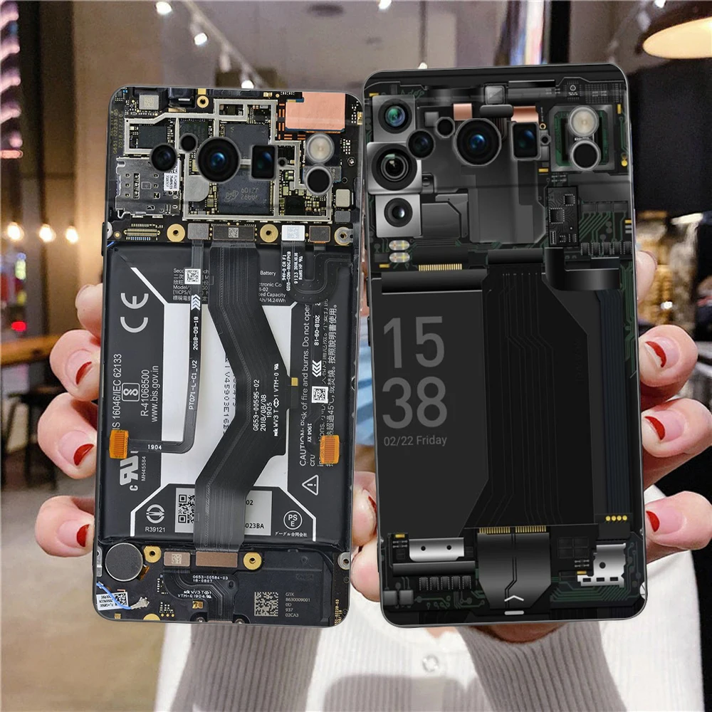 

Inside Circuit Board Phone Case Cover for Google Pixel 8 7 6 7A 6A Pro 5G Shockproof Silicone Soft 8 Pro 5G Shell Capa Coque Bag