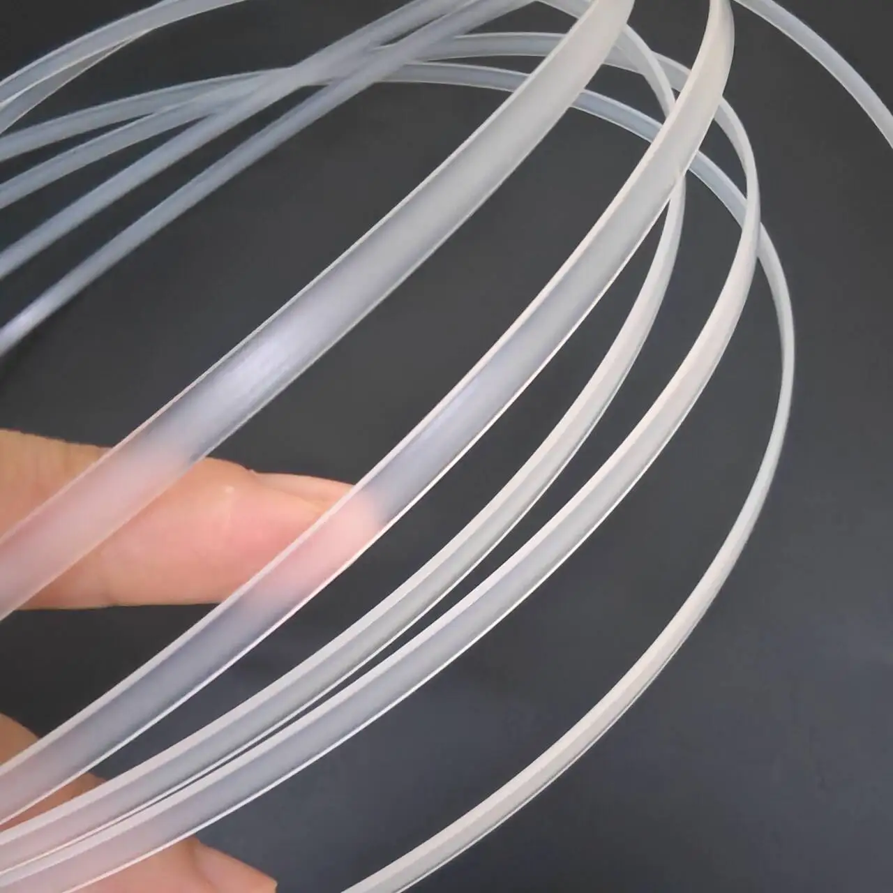 5 Yards Clear Plastic Fishbone Boning Stiffener Strip DIY Sewing Accessories for Wedding Dress Gown  Skirt Hem Shaping Support