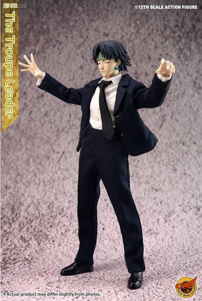 In Stock SoloWingStudio 1/12 HUNTERxHUNTER Phantom Troupe The Troupe Leader Chrollo Lucilfer PVC Anime Action Figures Model Toy