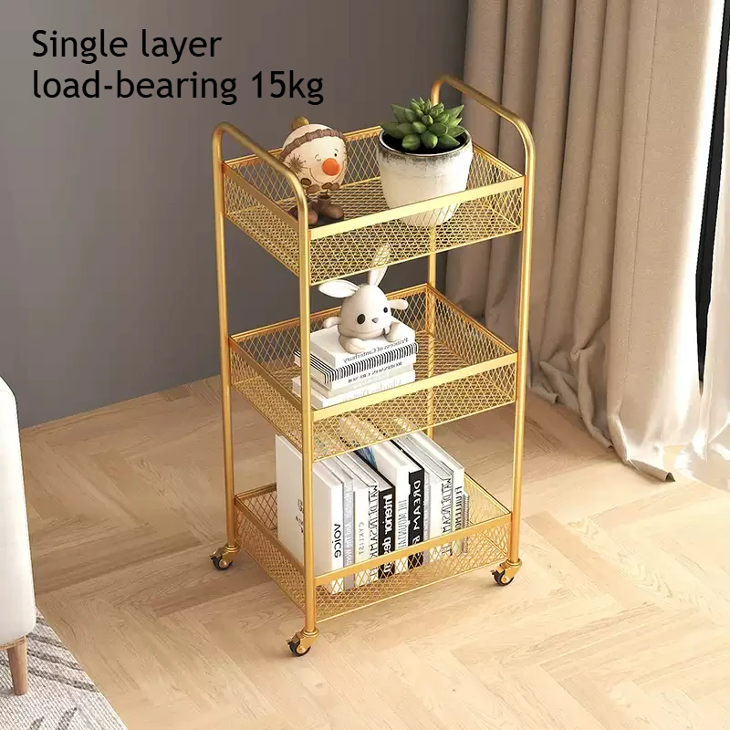 Золотая тележка для салона