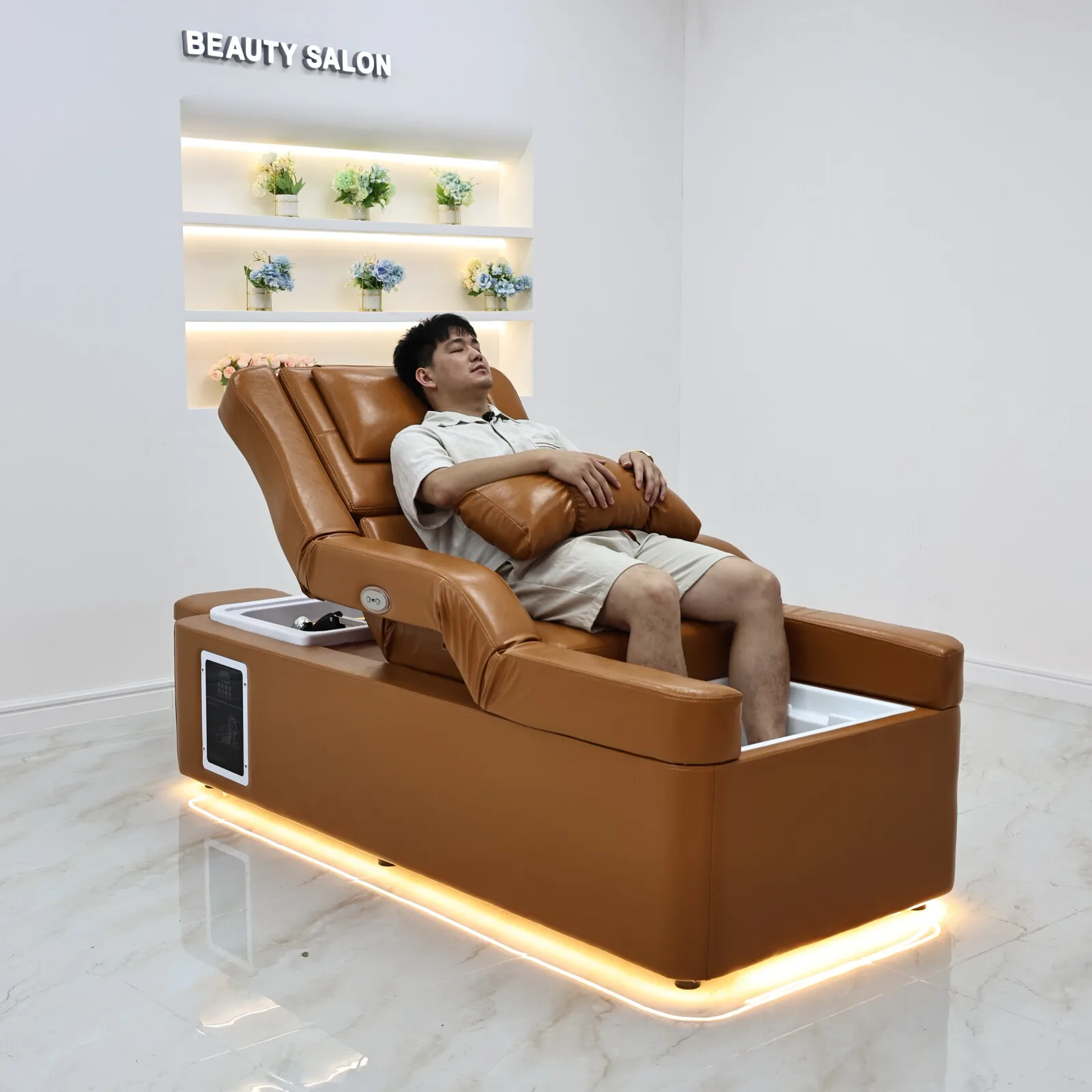 Head-Spa-Salon Geschäftswachstumsberater Kommerzielle Möbel Shampoo-Liege Massagetisch Direkt vom Hersteller Maßanfertigung für Sie – Detail 5