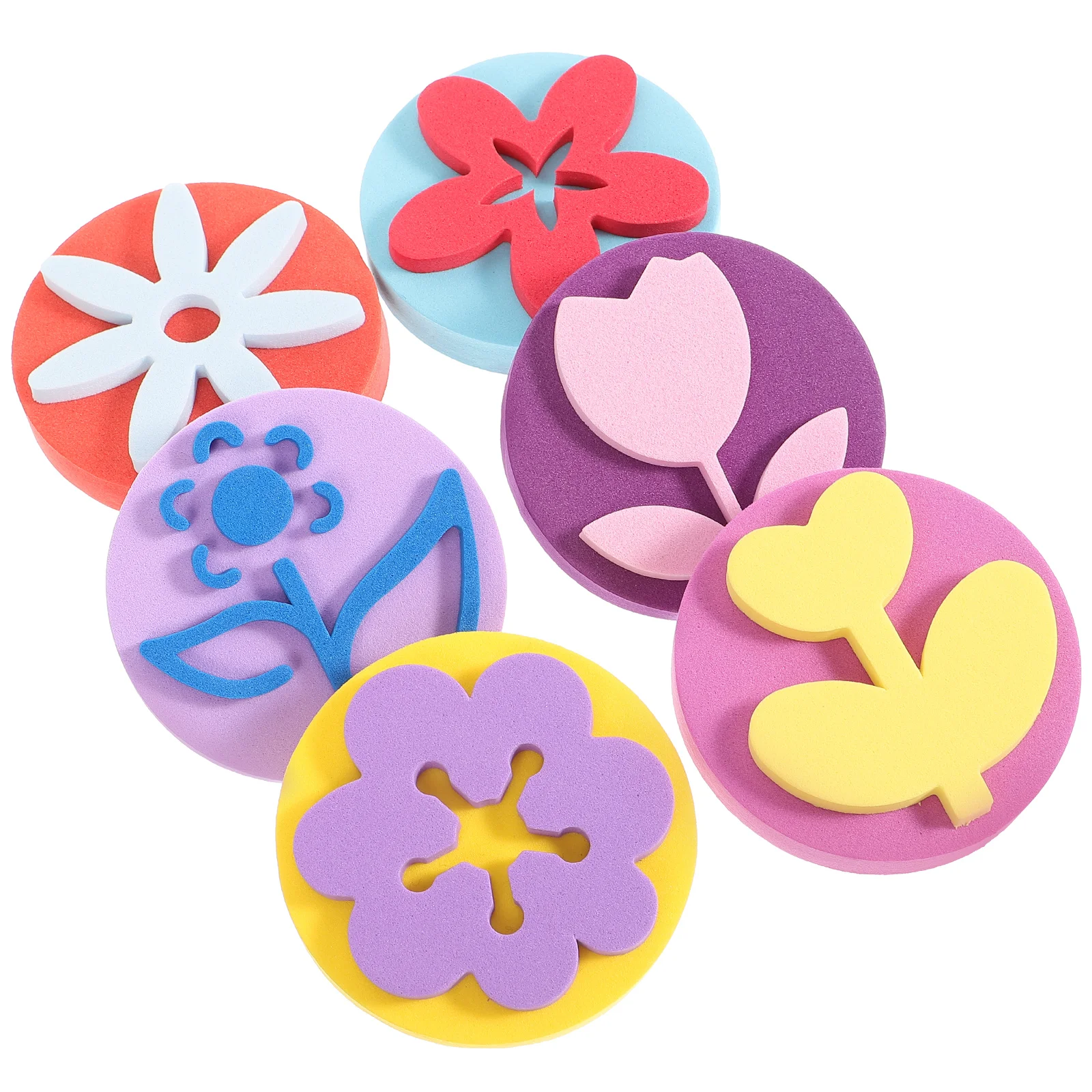 Sponge Paint Brush Eva Seal Washable for Kids Painting Supplies Children Sponges Toddler Stamp