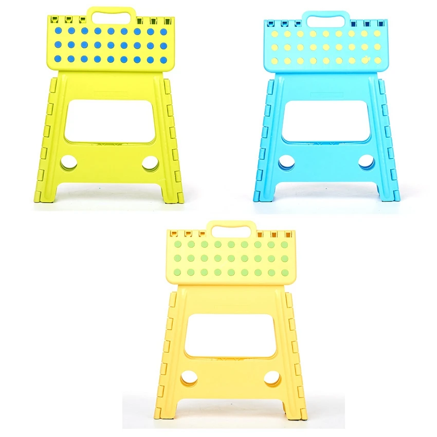 Sgabello pieghevole sedile per sedia portatile per bagno di casa cucina giardino campeggio bambini maniglia sgabello pieghevole portatile, C