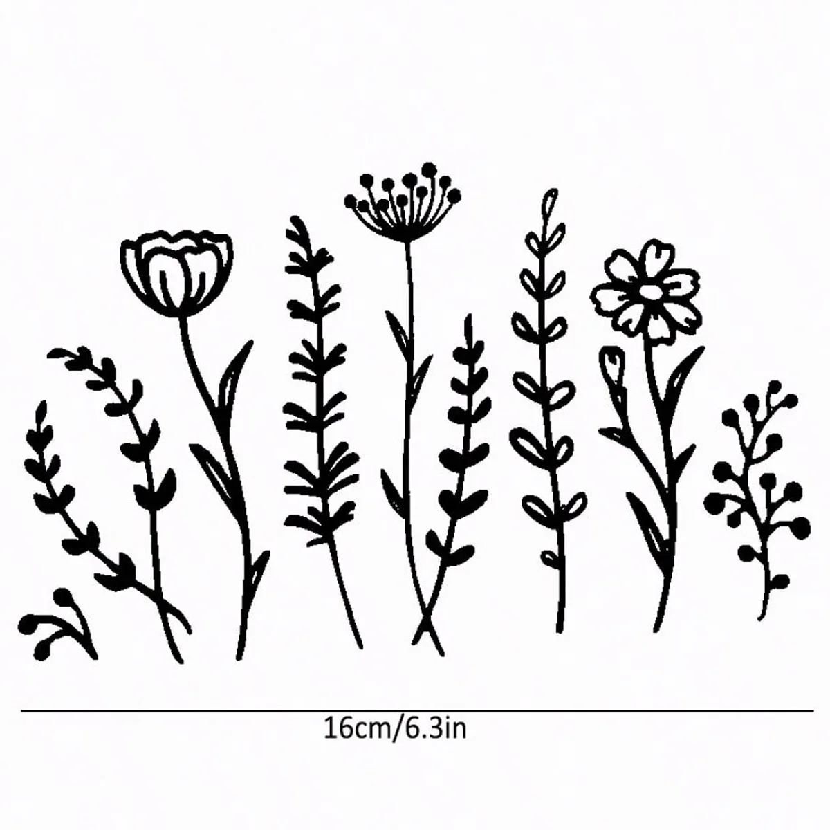 Floral decal decals, plant stickers, car window stickers, waterproof car vinyl stickers, truck stickers