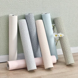 Linen Self-Adhesive 3D Wallpaper Waterproof Moisture-Proof Wall Renovation Foam Sticker Living Room Sofa Background Decoration