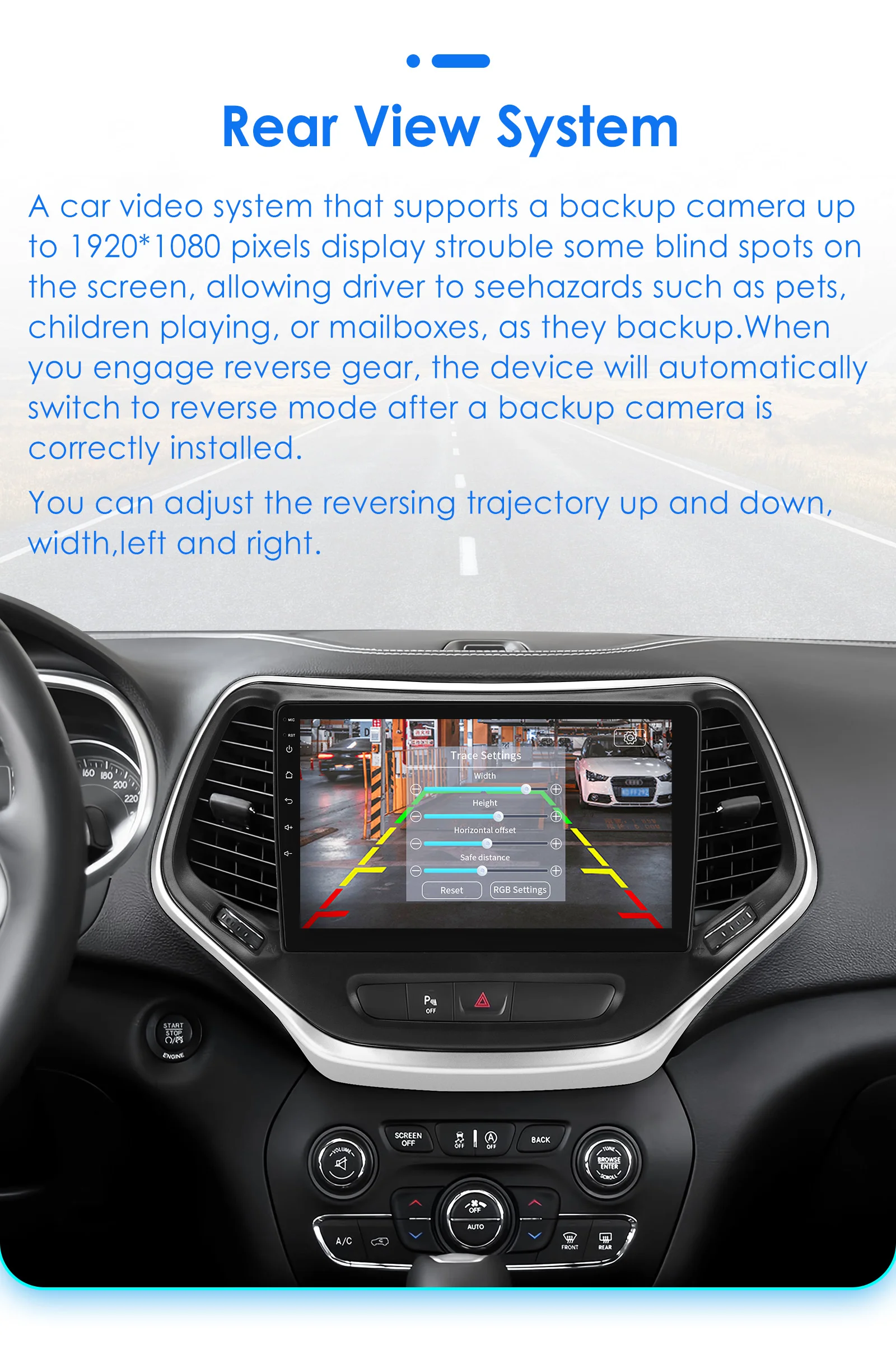 Android car radio for Jeep Cherokee KL photo