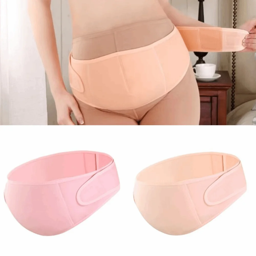 

Adjustable Waist Maternity Support Belt Curved Design Breathable Pregnancy Abdomen Support Cross Back Elastic