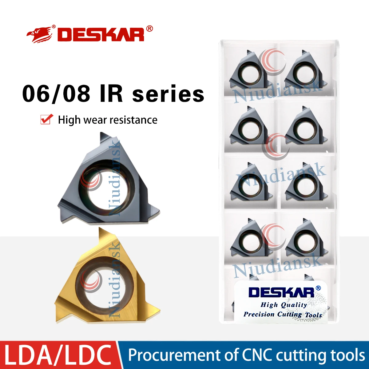 

06IR A55 A60 LDA LDC 08IR A55 A60 LDA LDC 08IR 1.0ISO 1.5ISO LDA LDC Internal Thread Cutting Blade CNC Lathe Cutter Turning Tool
