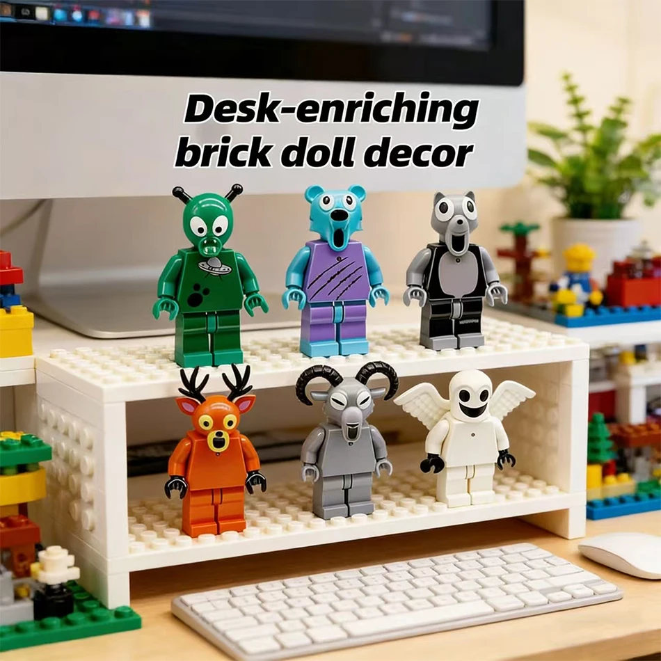 6 قطعة 99 ليال في الغابة الغزلان اللبنات مجموعة 99 ليال في الغابة الغزلان كتل للفتيات الفتيان اللعب هدايا عيد الميلاد