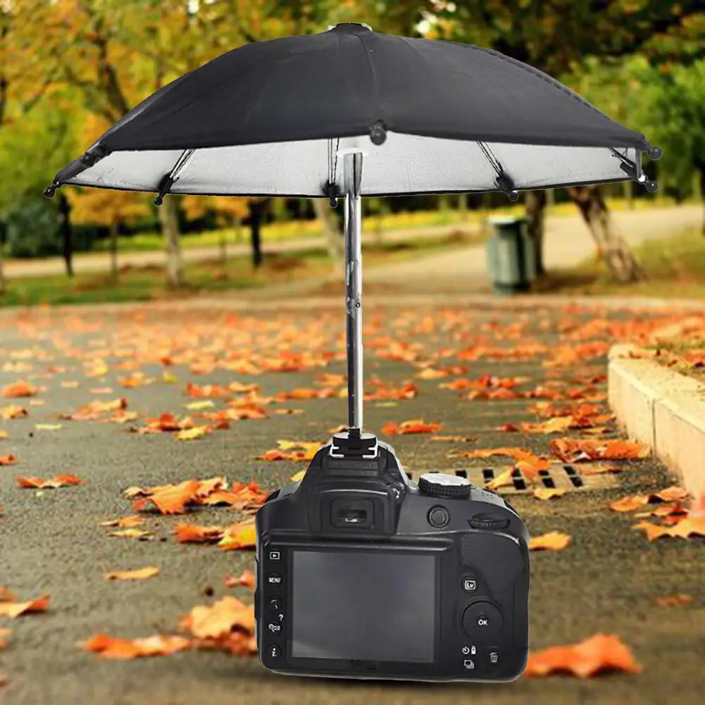 Compact  Practical Camera Sunshade Rainy Holder Lightweight DSLR Camera Umbrella Rotatable