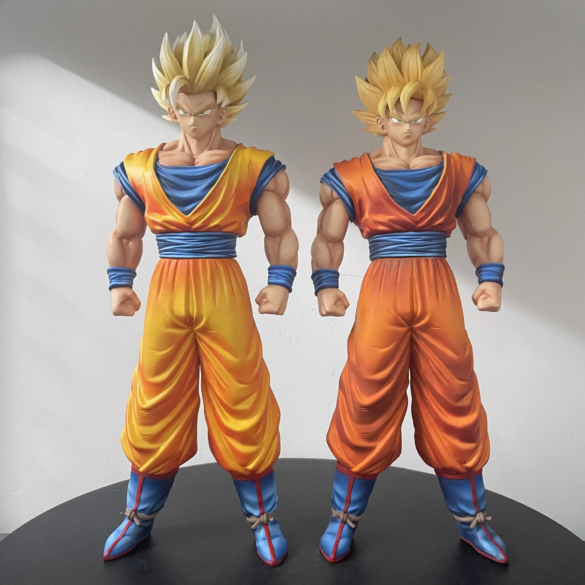 

31 см Dragon Ball аниме фигурка Super Saiyan 2 Son Goku стоячая модель двойной формы статуя модель куклы ПВХ коллекция игрушки подарок