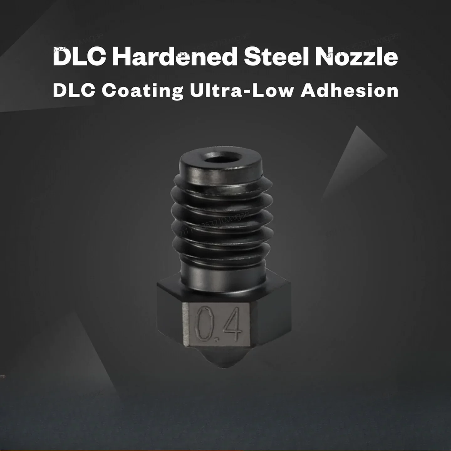 For DLC Nano Coated Hardened Steel Nozzle MK8 V6 Volcano for Dragon Hotend VORON2.4 3D Printer Replacement Part