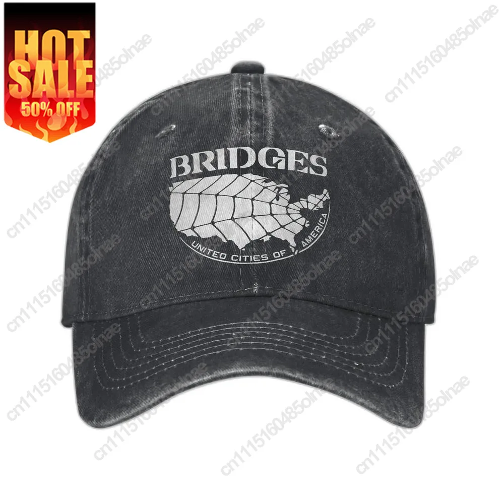 Bridges Logo Death Stranding Game Cap Sun Outdoor Sport Sun-Proof Washed Trucker Hat Men Women Y2k Print Baseball Caps