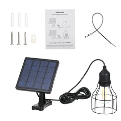 Solar Chandelier Outdoor Sensitive Light IP65 Waterproof E27 LED Lamp Landscape Pendant Light Decorations Garden Balcony Lamp