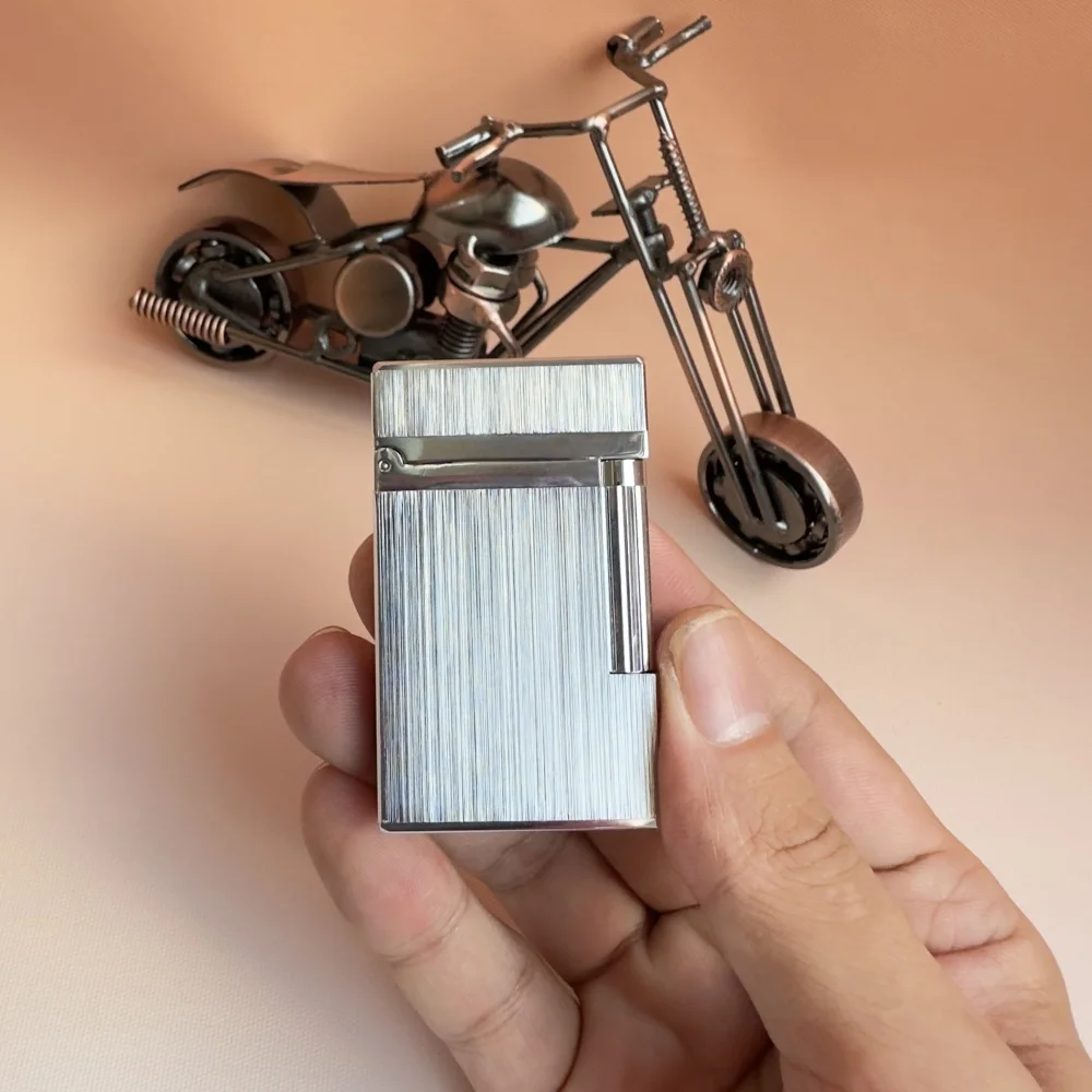 

Luxury brand custom lighter with classic brushed finish, comes with a set of custom smoking accessories, a perfect gift for men.