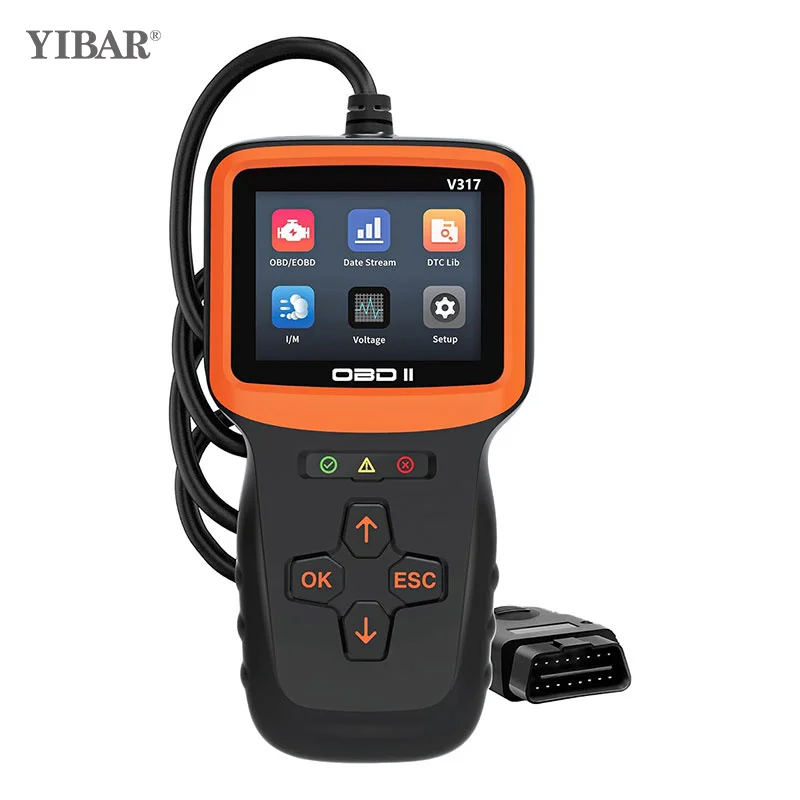 

OBD2 Scanner Auto Check Car Engine Clear Fault Code Reader Automotive Diagnostic Scan Tester Tools Kit Color Screen