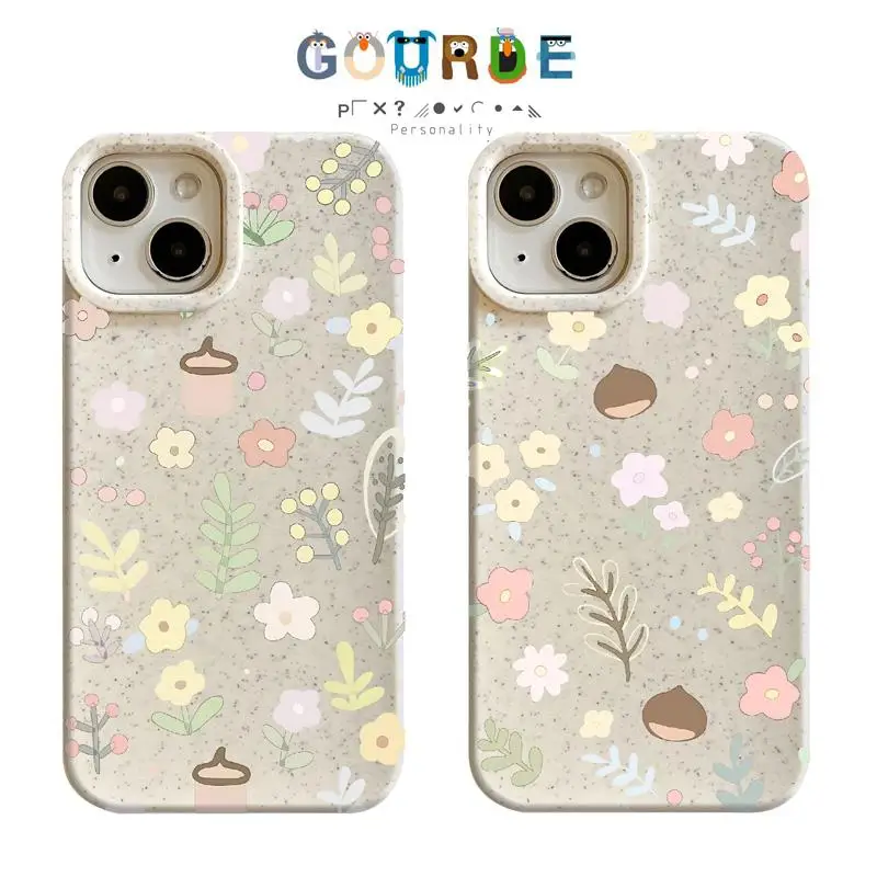 

Gourde Ins Coquette Casing Cute Flower Pattern Phone Case for Iphone 15 14 12 13 11 Pro Max IP 7 8 Plus Iphon X XS XR Xs Max