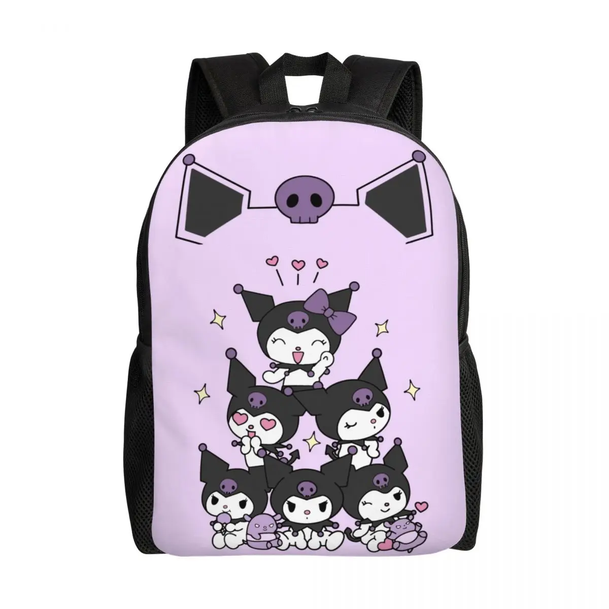 

Custom Kuromi Anime Laptop Backpack Men Women Casual Bookbag for College School Student Bag