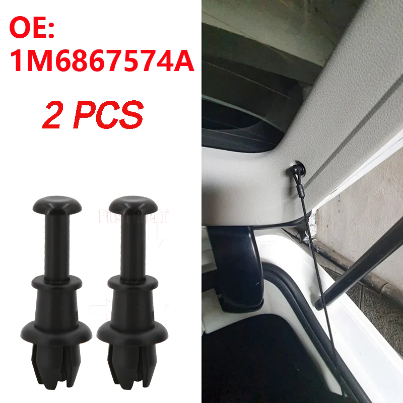 2pc For Seat Altea Arona Ibiza 6L 6J 6F Leon 1M 1P Mii Toledo 5P KG Car Parcel Shelf String Clips Holder Pivot Hanger 1M6867574A