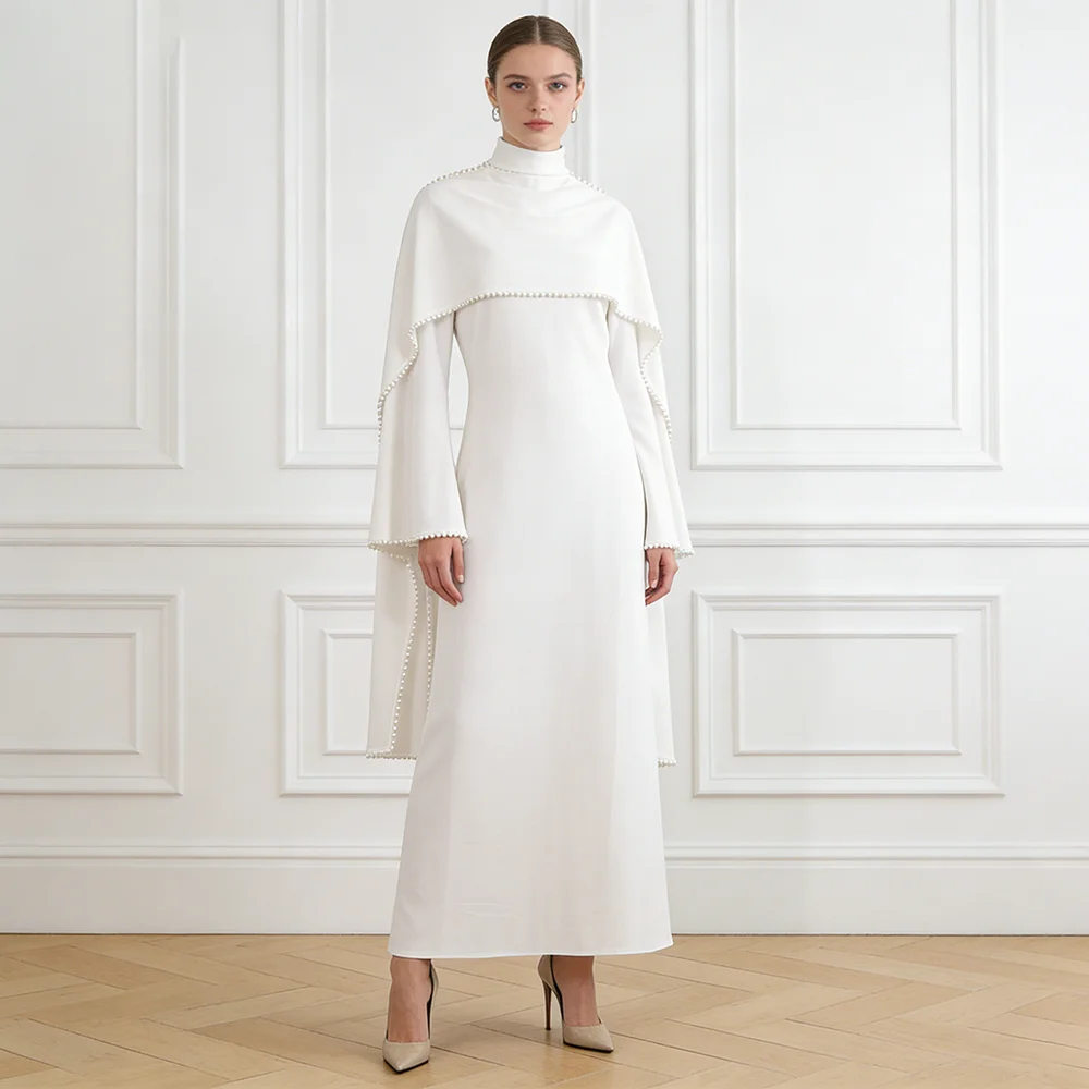 

Новое модное женское платье-футляр с воротником-стойкой, длинными рукавами, приталенное, элегантное, с эффектом стройности