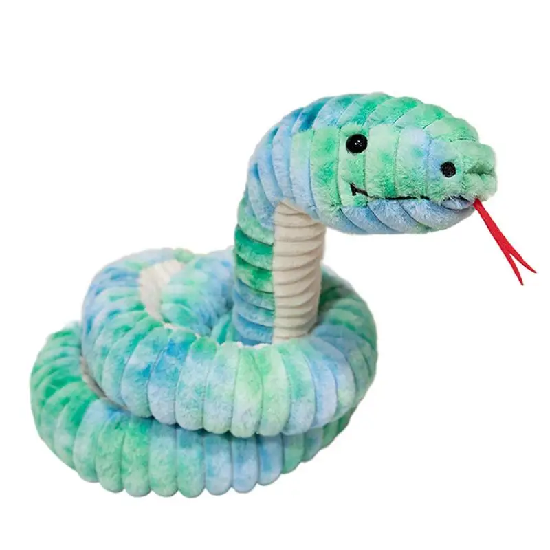 Giant Snake Plush Simulated Snake Toy Skin-friendly Long Body Hugging Animal Plush Toy Prank Props For Home Decor