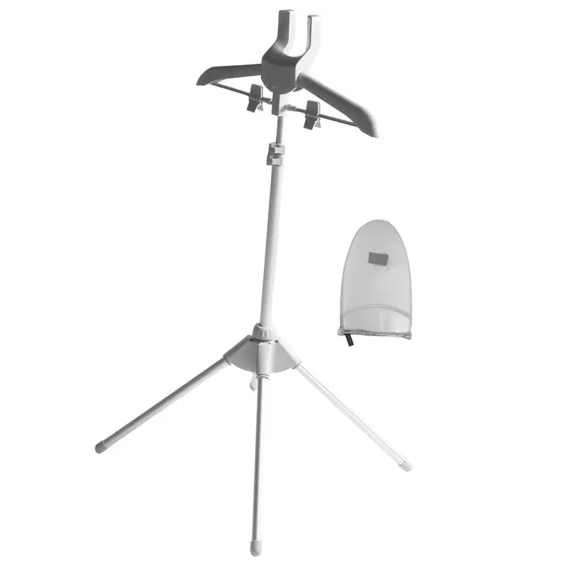 Customer Favorite Foldable Garment Steamer Stand With Ironing Gloves For Clothes,Adjustable Steamer Rack With Two Clips For Suit