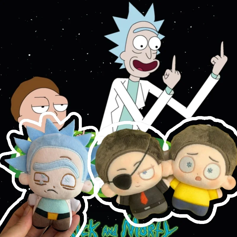 Evil Morty Cartoon Doll 10com Plush Toy Peripheral Plush Doll Soft Kawaii Ornament Collection Birthday Christmas Gift For Fans