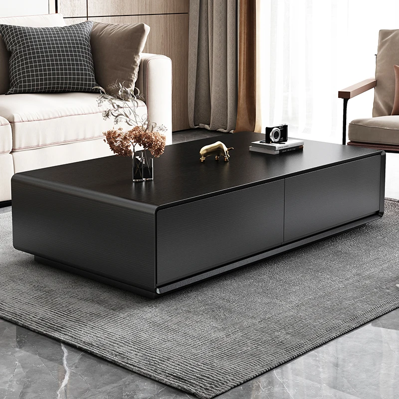Moving Standing Coffee Table Luxury Modern Wood Living Room Storage Designer Side Table Writing Meubles Chinese Style Furniture
