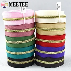 1-5M 5# Nylon Zippers Tape For Sewing Bag Plastic Zipper By The Meter Jacket Closure Zips Garment Zip Repair Kit DIY Accessories