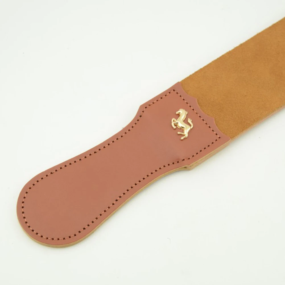 Strop Razor Strap Sharpening Tools Cowhide Strip Brown Double Sided Coarse Fine Edge Sharpener Kitchen Storage Hook