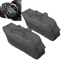Bolsa para SILLÍN de motocicleta, alforja con forro para Harley Touring Road King Electra Street Glide Ultra Tour FLTR FLHX 93-23