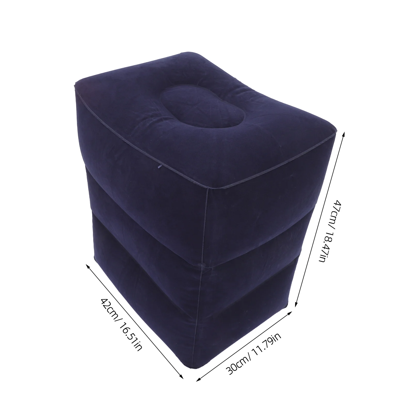 Bantal Kaki Tiup untuk Perjalanan Pesawat, Bantal Kaki yang Dapat Disesuaikan dan Nyaman untuk Pesawat, Kantor, Mobil, Bantal Kaki Portabel untuk Perjalanan