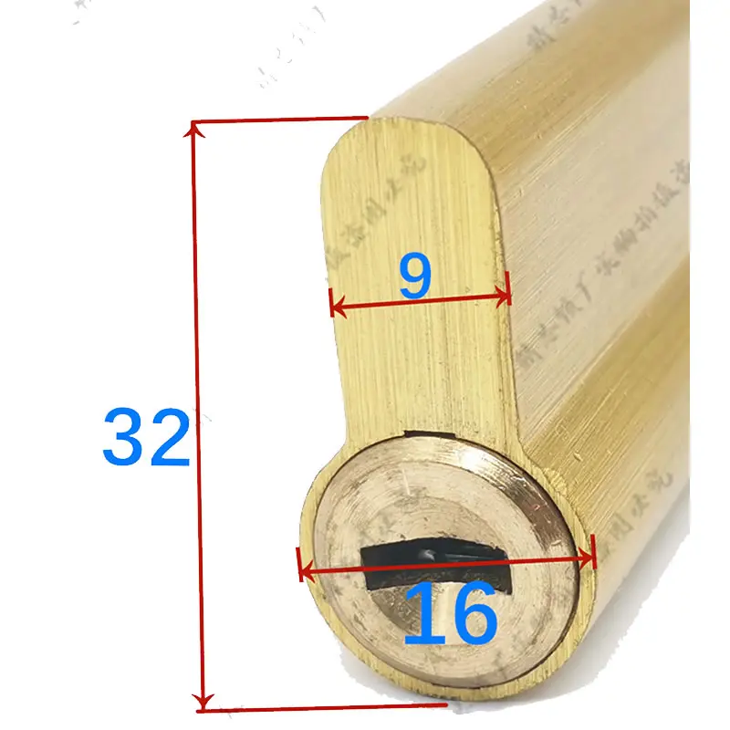 Special lock core for automatic fingerprint lock cylinder With gear C-Class core 2keys Anti-theft door emergency lock core