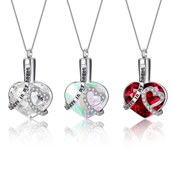 Dropship Amerixun  Cremation Jewelry  Always in my heart  Keepsake Urn Necklace Jewelry For Ashes