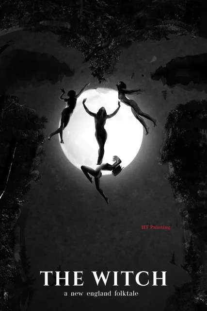 Poster The Witch - Impression Sur Toile 50x75 Cm - Décoration Murale Vintage Et Esthétique - Pour Salon, Chambre