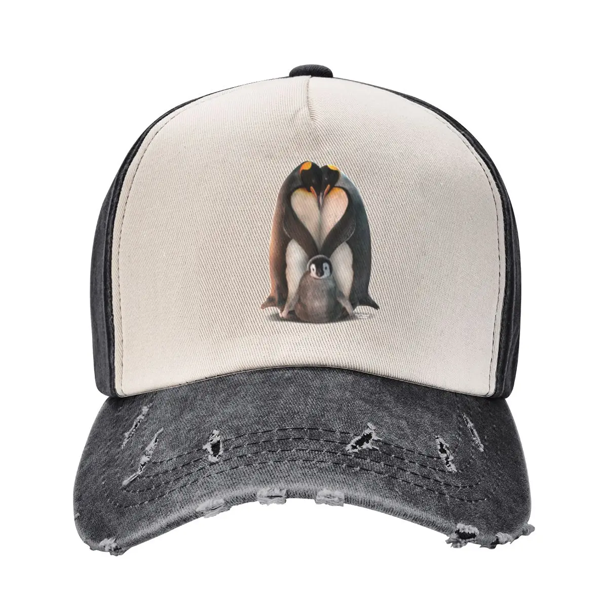 

Penguin Heart Baseball Cap Military Tactical Cap dad hat black Men's Hats Women's