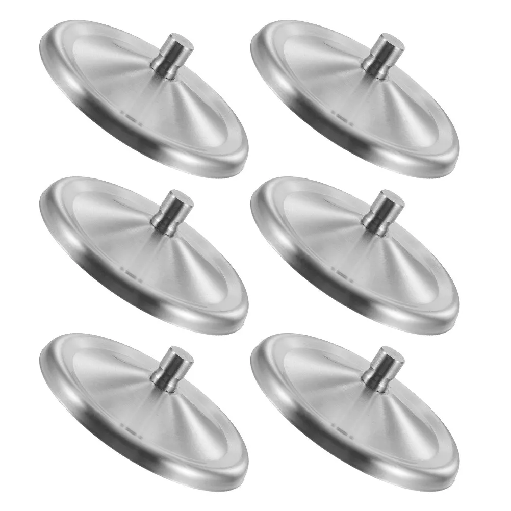 

6Pcs 8.5cm Stainless Steel Mug Lid Hot Beverage Cover for Coffee Cup Tea Mug Reusable Portable Universal Fit Lid