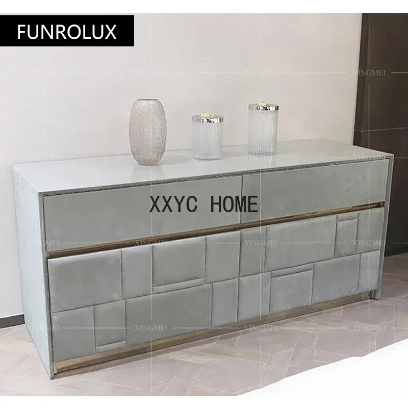TAO Luxury Kitchen Island, Storage Cabinet w/Drawer, Open Shelving, and Interior Shelving for Dining Room