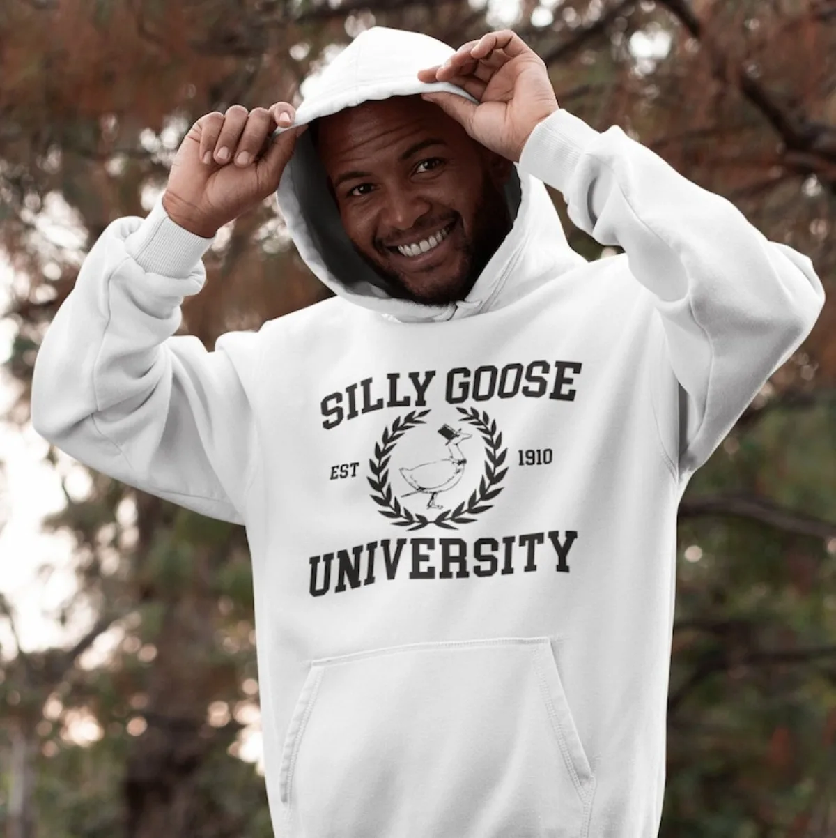 

Толстовка Silly Goose University унисекс Silly Goose забавные толстовки свитера подарок для мужчин толстовки для женщин модная толстовка с капюшоном