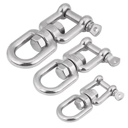 Stainless Steel Shackle Swivel Ring Snap Heavy Duty 304 Stainless Steel Swivel Ring Snap Rolling Shackle Device Swivel Shackle