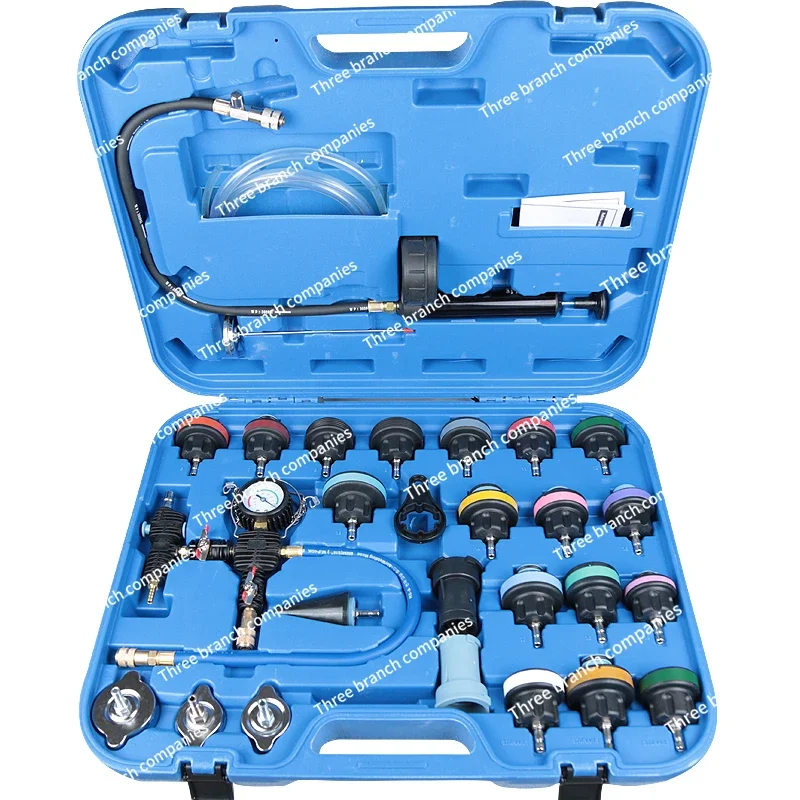 Tank Torture Testing Leak Tool 28 Pieces Coolant Replacement Leak Detector Vacuum Pressure Gauge Leak Detector Detection