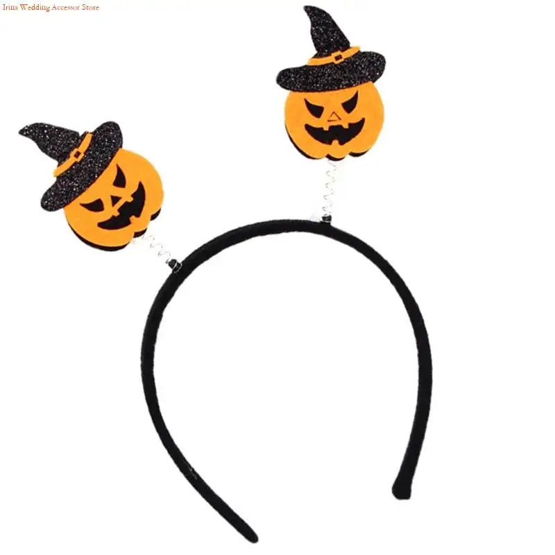 G92D Lovely Pumpkin Specter Hair Accessory Comfortable Hairbnad Party Decoration