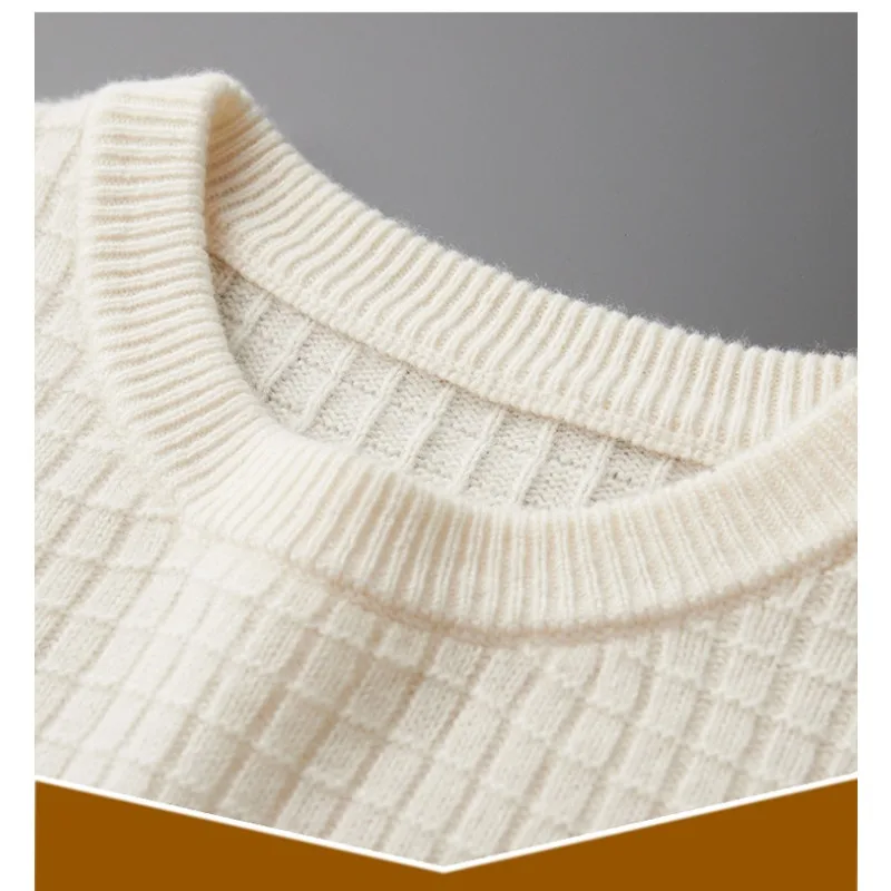 Men's Wool Sweater Business Pullover Plus Size Wool Sweater Men