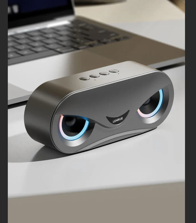 Eagle Eye Bluetooth Speaker Powerful Wireless Home Outdoor Subwoofer Mobile Portable Luminous TF Card U Disk Speaker