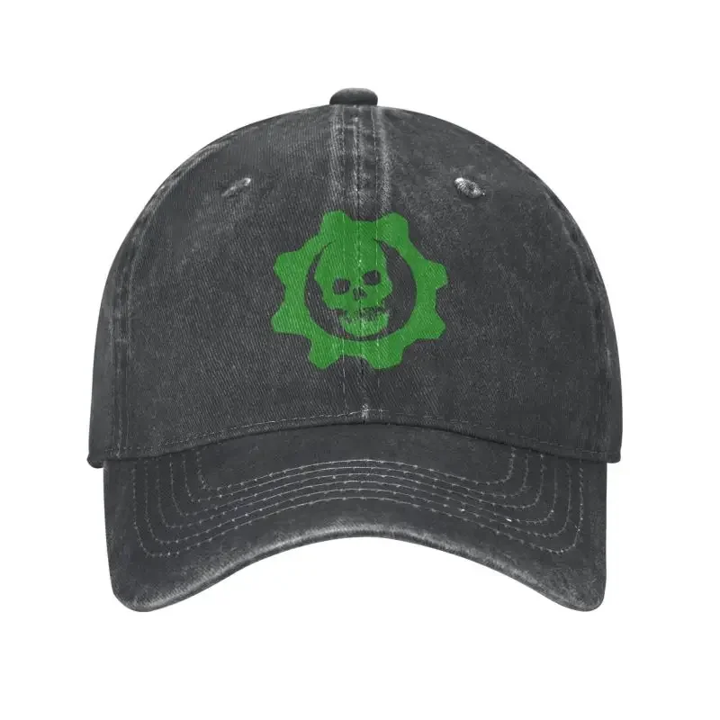 

Personalized Cotton Green Skull Skeleton Baseball Cap Hip Hop Men Women's Adjustable Dad Hat Summer