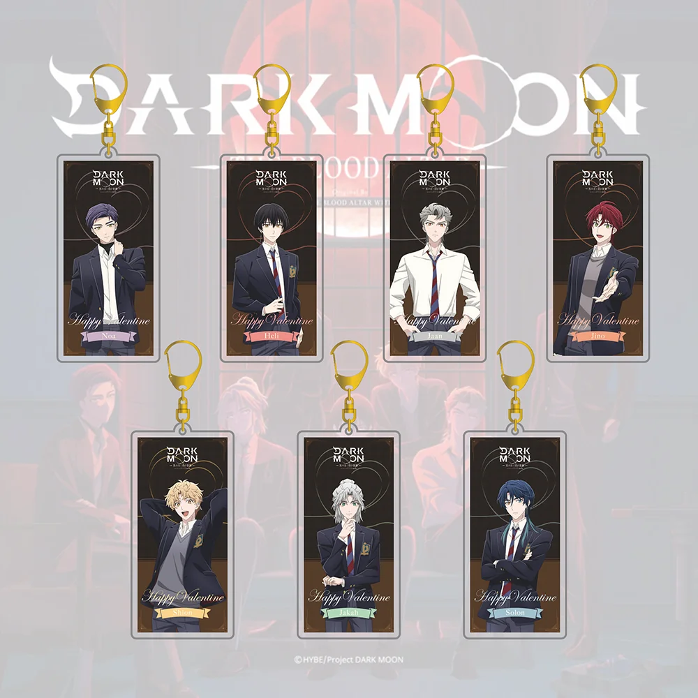 DARK MOON: THE BLOOD ALTAR Chaveiro de Acrílico - Chaveiro de Personagem do Webtoon ENHYPEN - Heli Shion Jakah Noa Solon Jaan Jino
