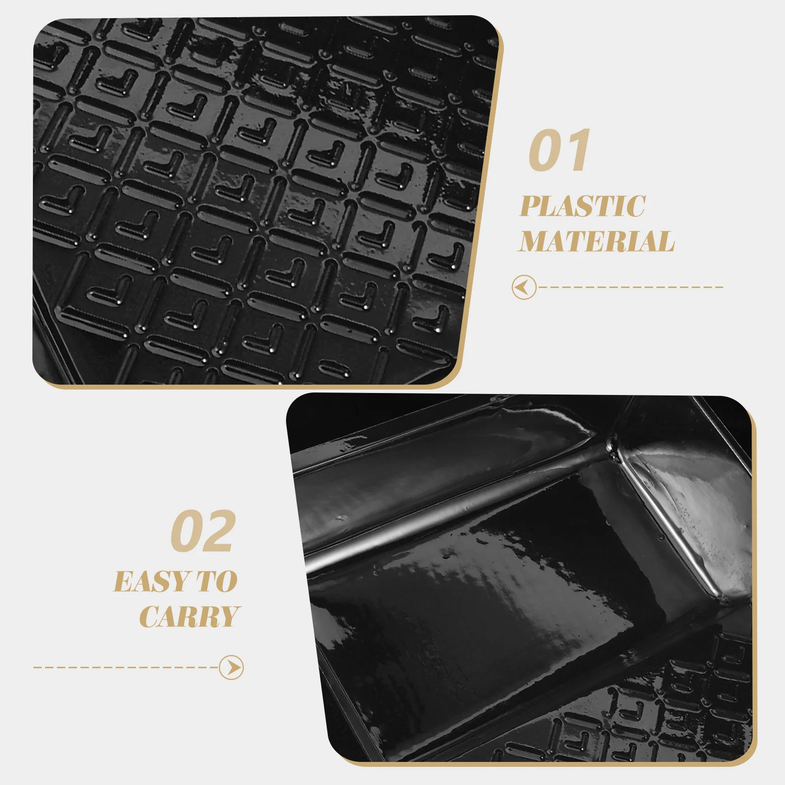 5 قطعة بطانات صينية الطلاء من البلاستيك الشفاف لسهولة الطلاء لا حاجة للتنظيف لوازم الطلاء القابل للتصرف بطانات صينية الطلاء