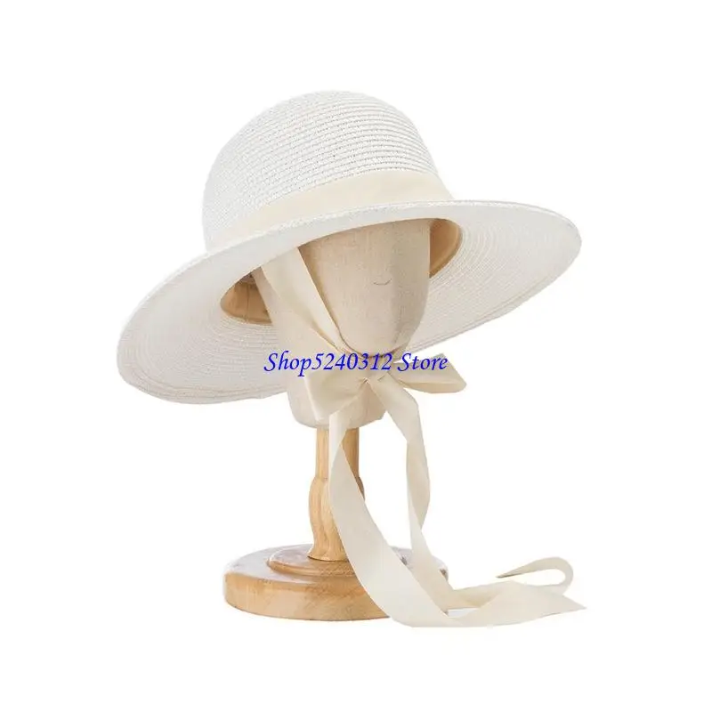 634c-neutral-kids-straw-for-sun-cap-graceful-ornament-refined-seaside-outdoor-accesso